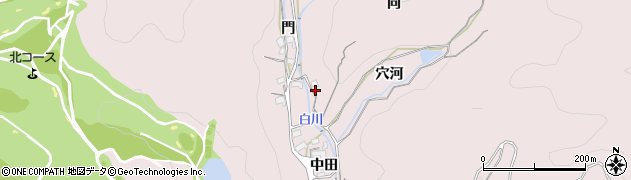 愛知県豊川市財賀町向周辺の地図