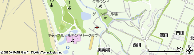 愛知県豊川市足山田町（上荒子）周辺の地図