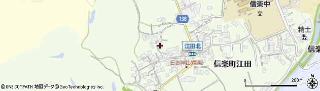 滋賀県甲賀市信楽町江田562周辺の地図
