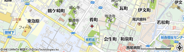 愛知県西尾市肴町19周辺の地図