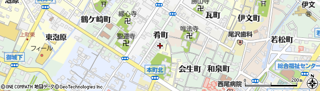 愛知県西尾市肴町18周辺の地図