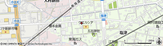 静岡県焼津市塩津49周辺の地図