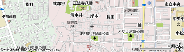 京都府八幡市八幡岸本60周辺の地図