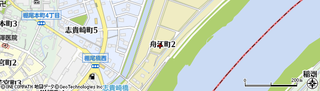 愛知県碧南市舟江町周辺の地図
