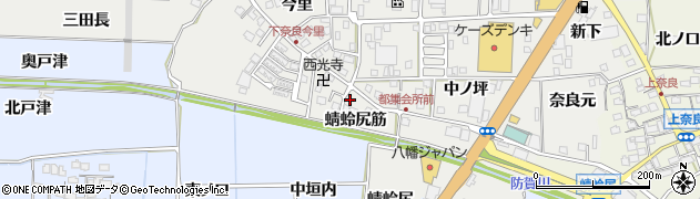 京都府八幡市下奈良（二階堂）周辺の地図