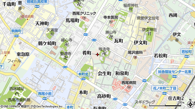 〒445-0834 愛知県西尾市順海町の地図