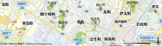 愛知県西尾市肴町13周辺の地図