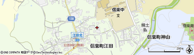 滋賀県甲賀市信楽町江田663周辺の地図