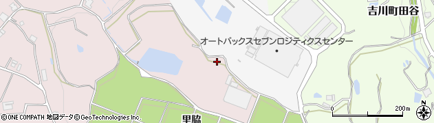 兵庫県三木市口吉川町里脇642周辺の地図