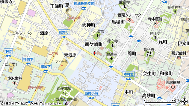 〒445-0837 愛知県西尾市鶴ケ崎町の地図