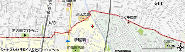京都府城陽市平川茶屋裏40周辺の地図