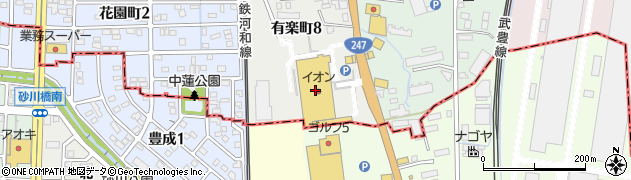 米乃家　イオン半田店周辺の地図