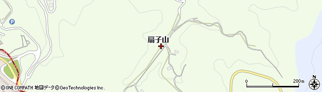 愛知県岡崎市山綱町（扇子山）周辺の地図