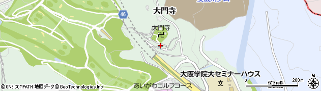 大阪府茨木市大門寺周辺の地図