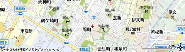 愛知県西尾市肴町8周辺の地図