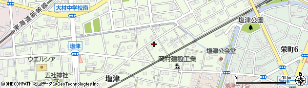 静岡県焼津市塩津206周辺の地図