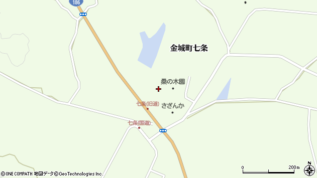 〒697-0123 島根県浜田市金城町七条の地図