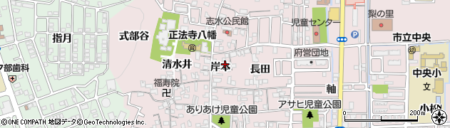 京都府八幡市八幡岸本周辺の地図