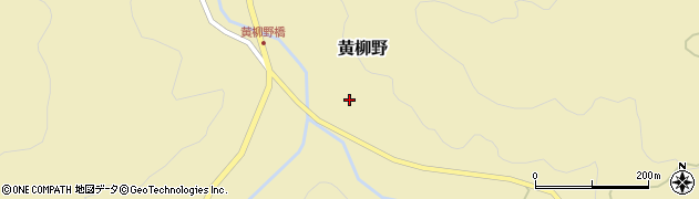 愛知県新城市黄柳野落合周辺の地図