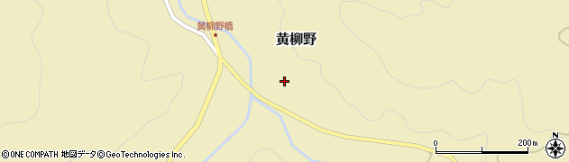 愛知県新城市黄柳野（落合）周辺の地図