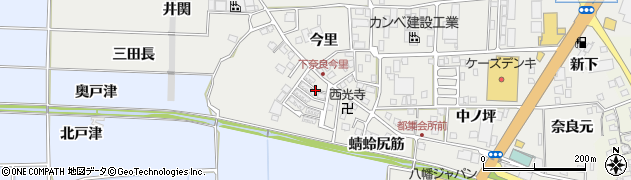 京都府八幡市下奈良（上ノ段）周辺の地図