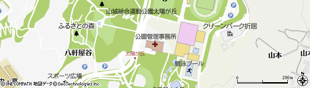 京都府立山城総合運動公園 太陽が丘 レストラン太陽周辺の地図
