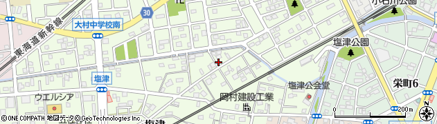静岡県焼津市塩津240周辺の地図