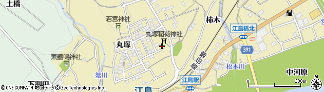 愛知県豊川市東上町丸塚周辺の地図