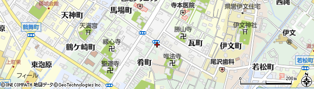 愛知県西尾市肴町1周辺の地図