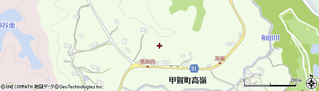滋賀県甲賀市甲賀町高嶺周辺の地図