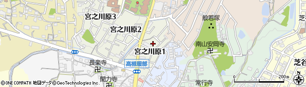 大阪府高槻市宮之川原1丁目周辺の地図