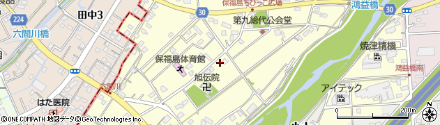 静岡県焼津市保福島周辺の地図