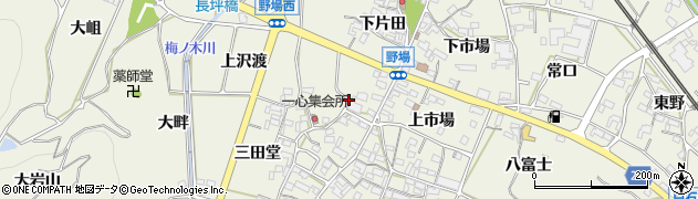愛知県額田郡幸田町野場上片田周辺の地図