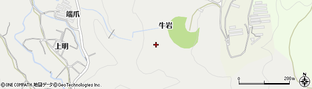 京都府宇治市白川（牛岩）周辺の地図