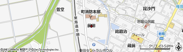 愛知県額田郡幸田町菱池前田周辺の地図
