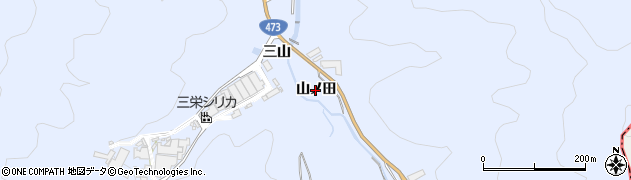 愛知県岡崎市鉢地町（山ノ田）周辺の地図