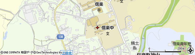 滋賀県甲賀市信楽町江田950周辺の地図