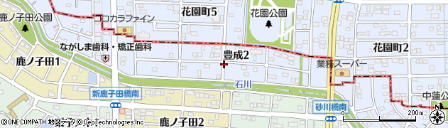 愛知県知多郡武豊町豊成周辺の地図