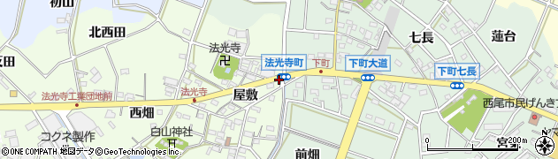 法光寺町周辺の地図