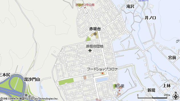 〒441-0204 愛知県豊川市赤坂台の地図