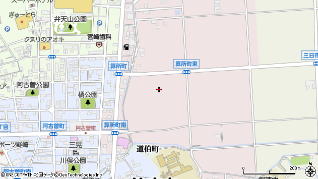 〒513-0805 三重県鈴鹿市算所町の地図