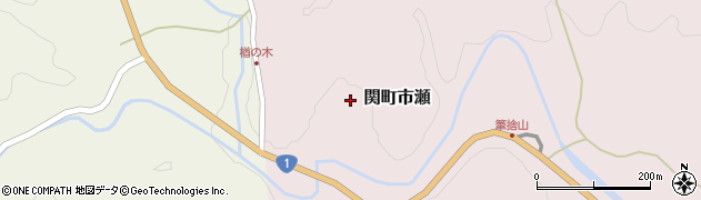 三重県亀山市関町市瀬周辺の地図