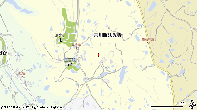 〒673-1124 兵庫県三木市吉川町法光寺の地図