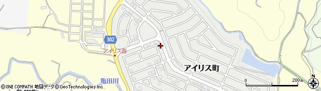 三重県亀山市アイリス町周辺の地図