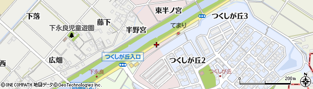愛知県西尾市上永良町川向周辺の地図