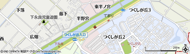愛知県西尾市上永良町（川向）周辺の地図