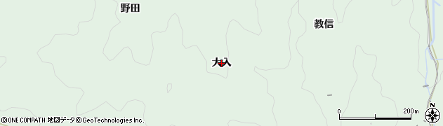 愛知県幸田町（額田郡）大草（大入）周辺の地図