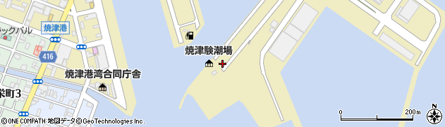 焼津漁港廃油処理所周辺の地図