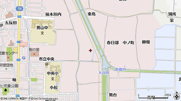 〒614-8033 京都府八幡市八幡西島の地図