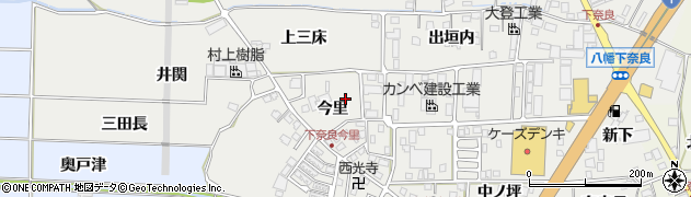 京都府八幡市下奈良（今里）周辺の地図